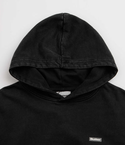 Butter Goods Basic Hoodie - Washed Black / Black