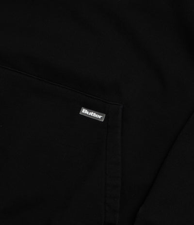 Butter Goods Basic Hoodie - Washed Black / White