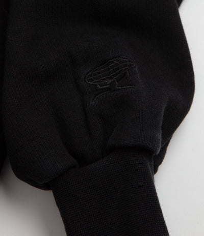 Butter Goods Basic Hoodie - Washed Black / White