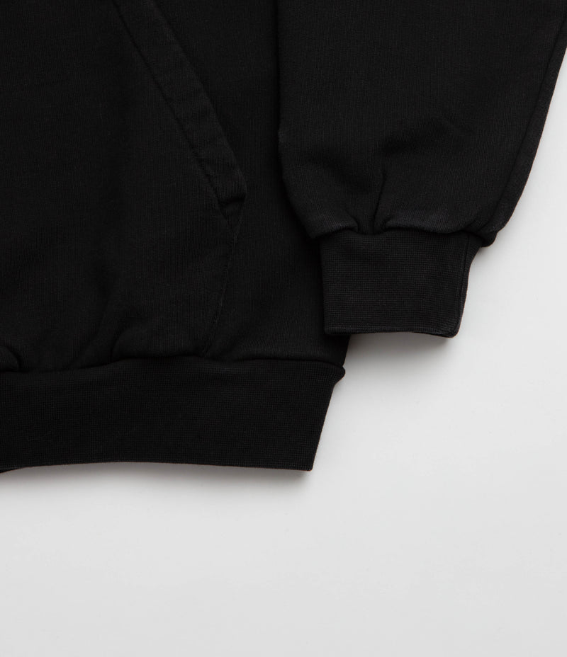Butter Goods Basic Hoodie - Washed Black / White, view 15