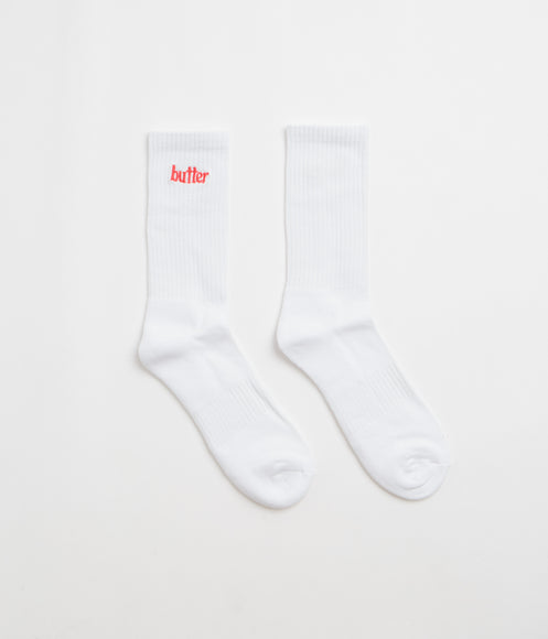 Butter Goods Basic Socks - White