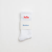 Butter Goods Basic Socks in White thumbnail