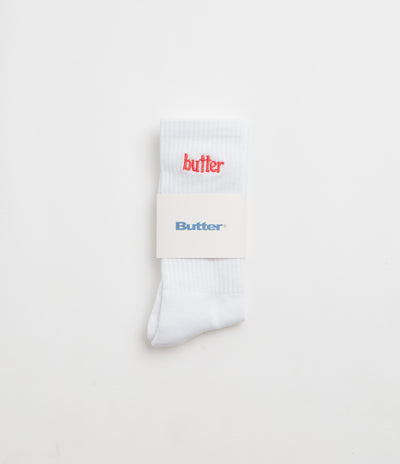 Butter Goods Basic Socks in White