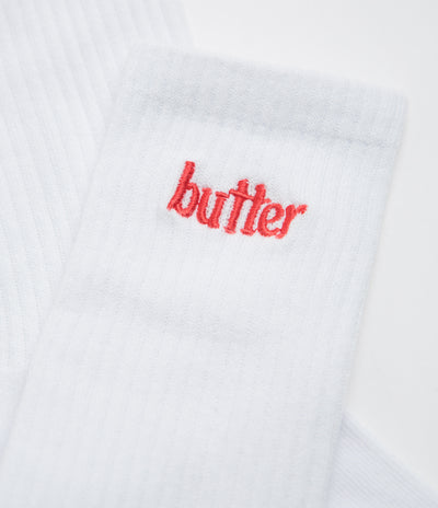 Butter Goods Basic Socks in White