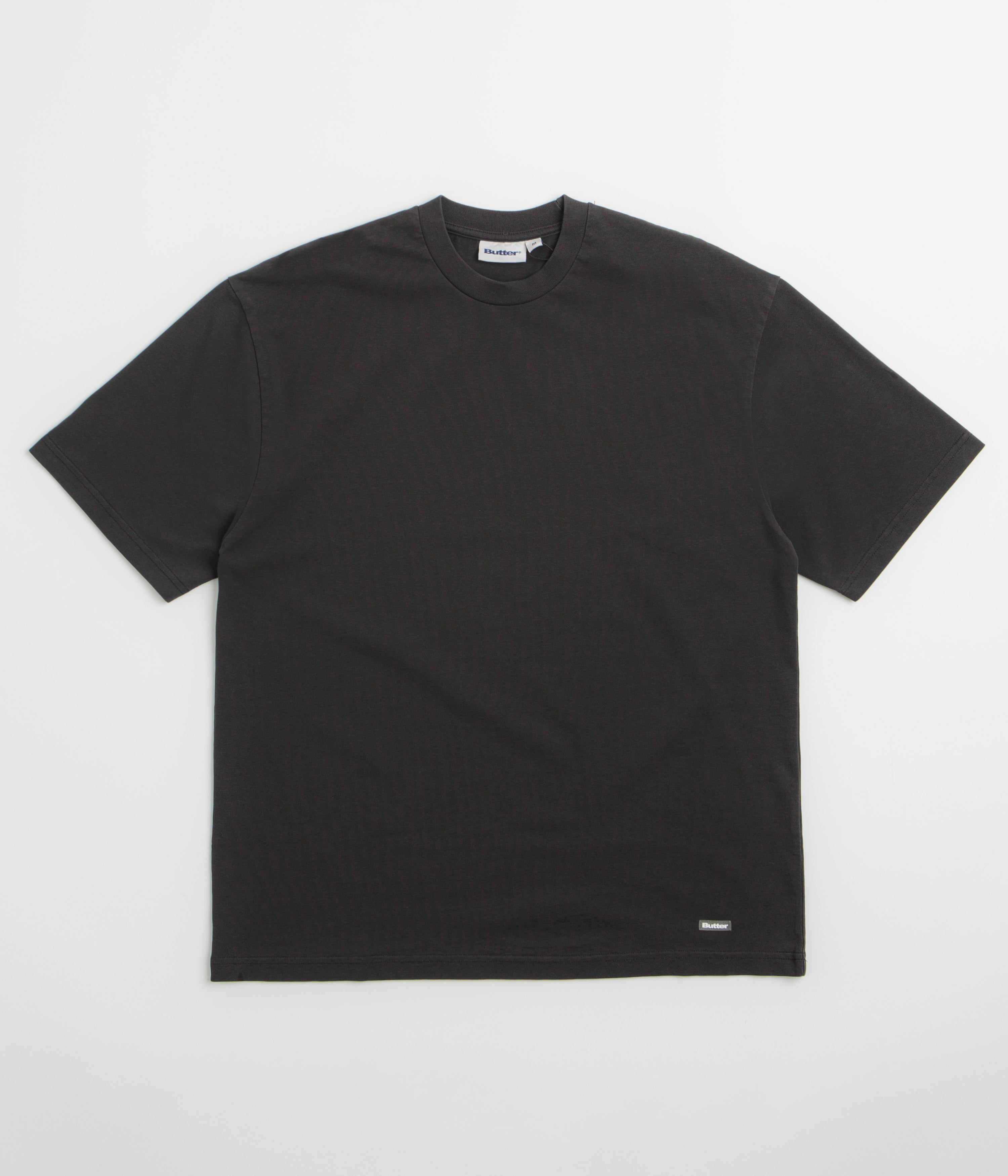 Butter Goods Basic T-Shirt - Washed Black / Black