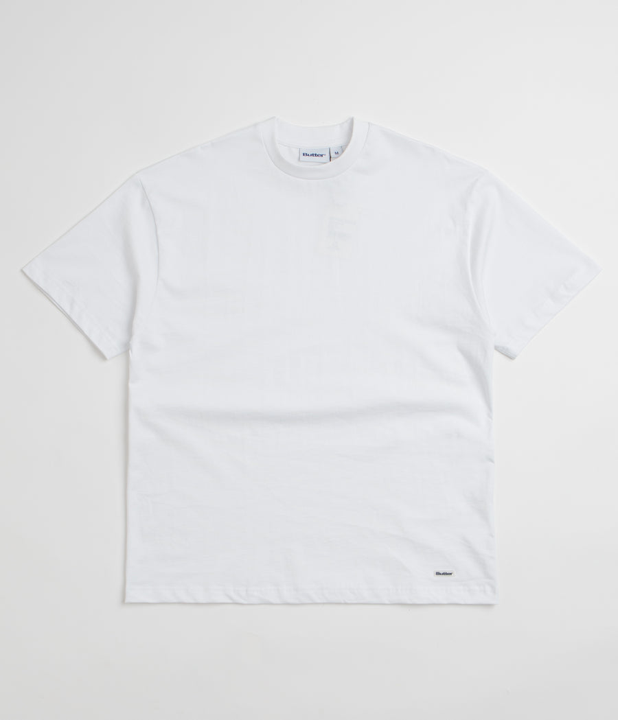 Butter Goods Basic T-Shirt - White / White