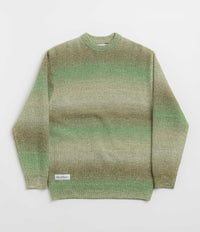 Butter Goods Beams Knit Sweatshirt in Pesto