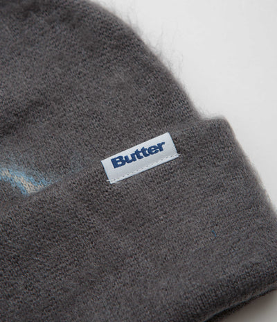 Butter Goods Beetle Mohair Beanie - Charcoal