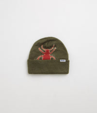 Butter Goods Beetle Mohair Beanie in Green