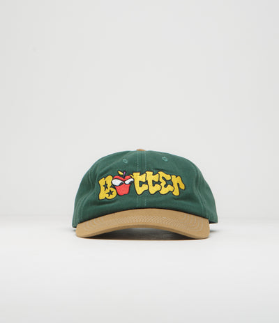 Butter Goods Big Apple Cap in Forest and Brown