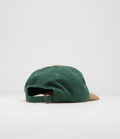 Butter Goods Big Apple Cap in Forest and Brown