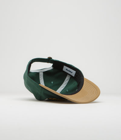 Butter Goods Big Apple Cap in Forest and Brown
