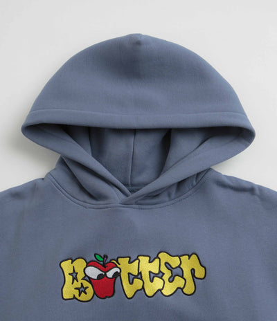 Butter Goods Big Apple Hoodie in Denim