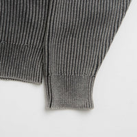 Butter Goods Bleach Knit Crewneck Sweatshirt in Black thumbnail