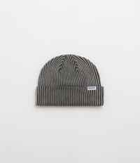 Butter Goods Bleached Wharfie Beanie in Black