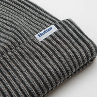 Butter Goods Bleached Wharfie Beanie in Black thumbnail