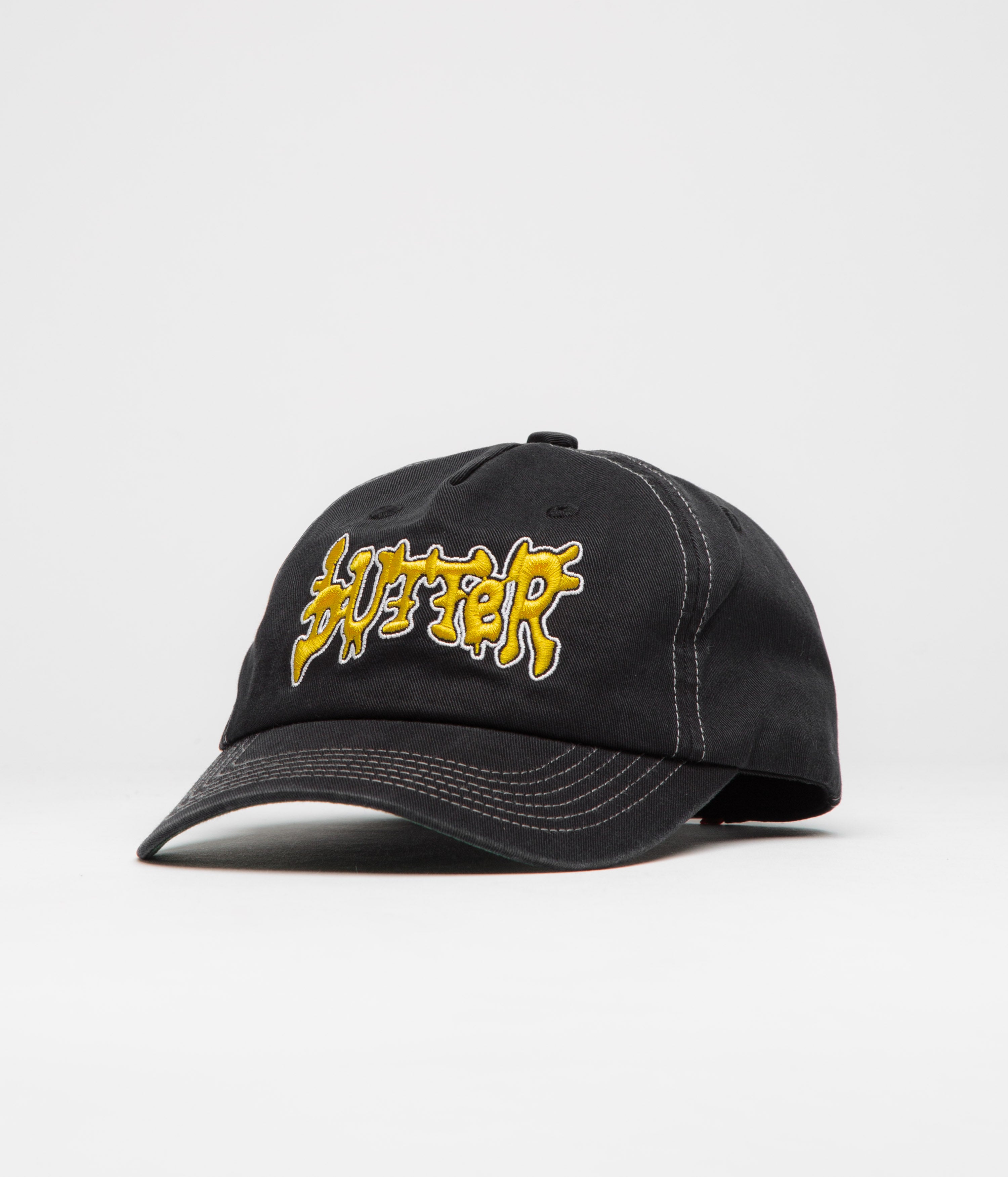 Butter Goods Blotch Cap in Black