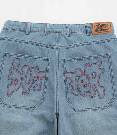 Butter Goods Blotch Jeans - Streaky Blue