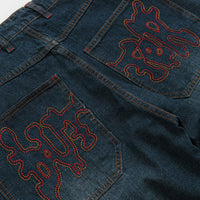 Butter Goods Blotch Jeans - Streaky Navy thumbnail