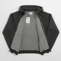 Butter Goods Blotch Zip-Thru Hoodie - Washed Black thumbnail