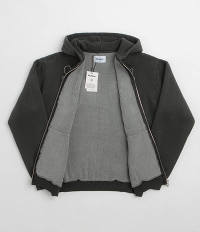 Butter Goods Blotch Zip-Thru Hoodie - Washed Black