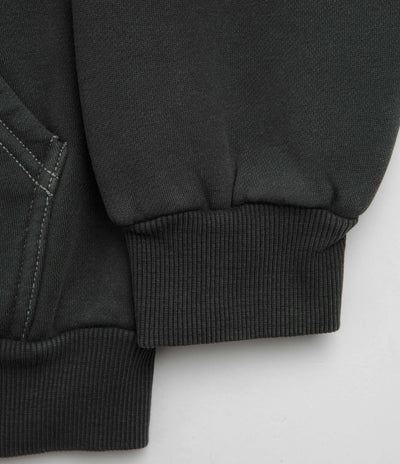 Butter Goods Blotch Zip-Thru Hoodie - Washed Black