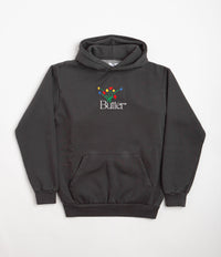 Butter Goods Bouquet Embroidered Hoodie - Washed Black