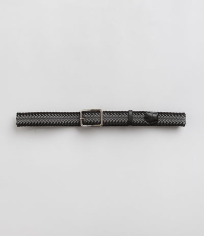 Butter Goods Braided Belt in Black and Grey