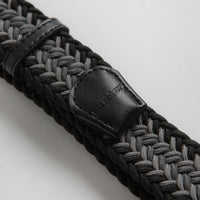 Butter Goods Braided Belt in Black and Grey thumbnail
