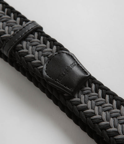 Butter Goods Braided Belt in Black and Grey