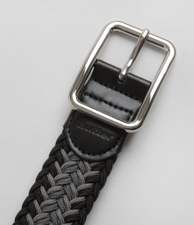 Butter Goods Braided Belt in Black and Grey