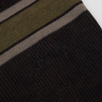 Butter Goods Break Knit Crewneck Sweatshirt - Washed Black thumbnail