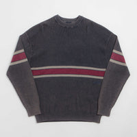 Butter Goods Break Knit Crewneck Sweatshirt - Washed Navy thumbnail