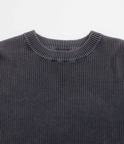 Butter Goods Break Knit Crewneck Sweatshirt - Washed Navy