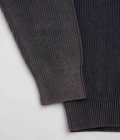 Butter Goods Break Knit Crewneck Sweatshirt - Washed Navy