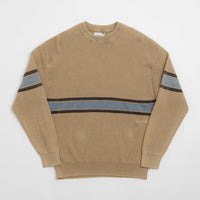 Butter Goods Break Knit Crewneck Sweatshirt - Washed Tan thumbnail