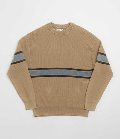 Butter Goods Break Knit Crewneck Sweatshirt - Washed Tan