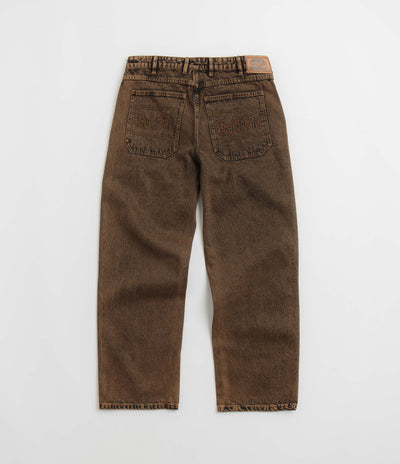 Butter Goods Breakdown Relaxed Jeans - Acid Wash Brown