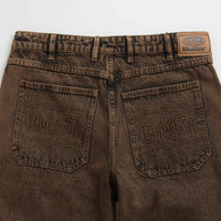 Butter Goods Breakdown Relaxed Jeans - Acid Wash Brown thumbnail