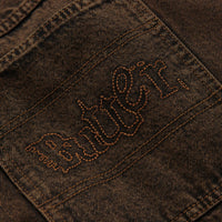 Butter Goods Breakdown Relaxed Jeans - Acid Wash Brown thumbnail