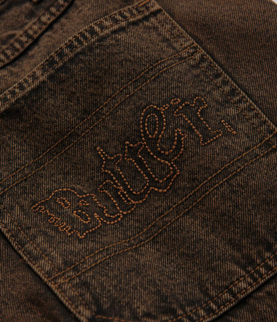 Butter Goods Breakdown Relaxed Jeans - Acid Wash Brown