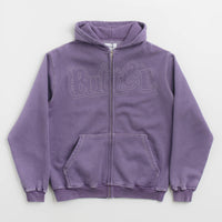 Butter Goods Breakdown Zip-Thru Hoodie in Washed Purple thumbnail