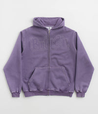 Butter Goods Breakdown Zip-Thru Hoodie in Washed Purple