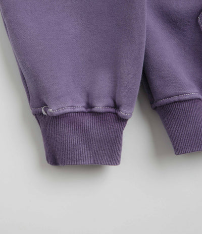 Butter Goods Breakdown Zip-Thru Hoodie in Washed Purple