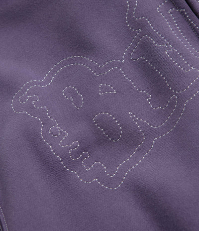 Butter Goods Breakdown Zip-Thru Hoodie in Washed Purple