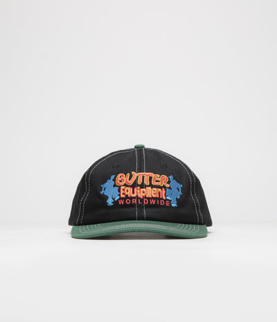 Butter Goods Breaker Cap in Black and Forest