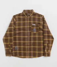 Butter Goods Bugs Flannel Shirt in Chestnut