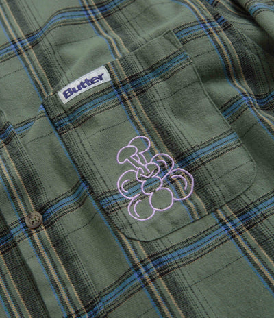 Butter Goods Bugs Flannel Shirt in Sage