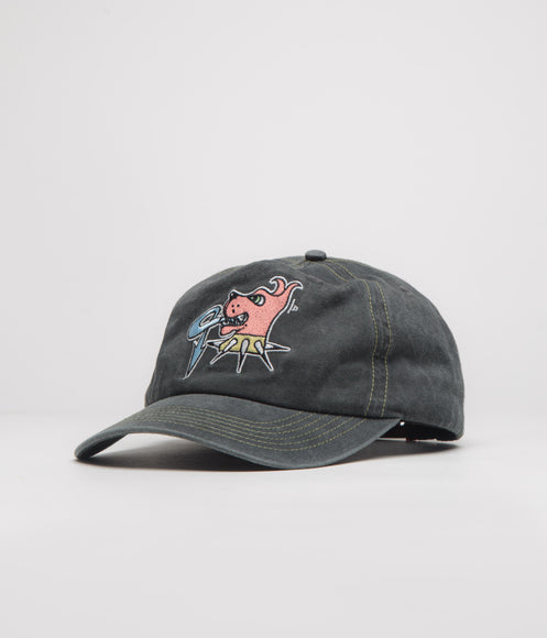 Butter Goods Canine 5 Panel Cap - Washed Black