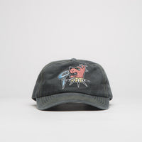 Butter Goods Canine 5 Panel Cap in Washed Black thumbnail